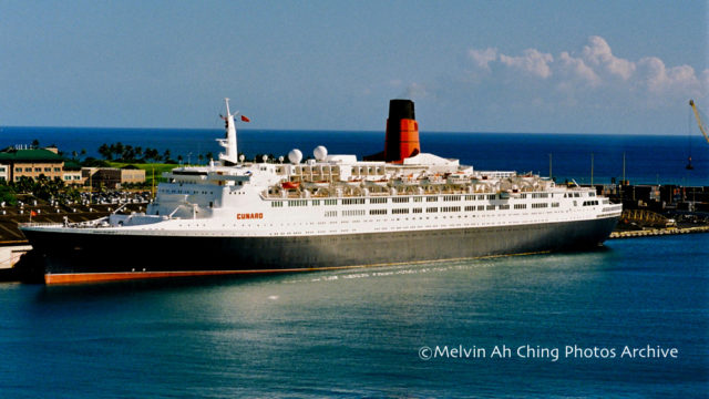 The ocean liner QE 2