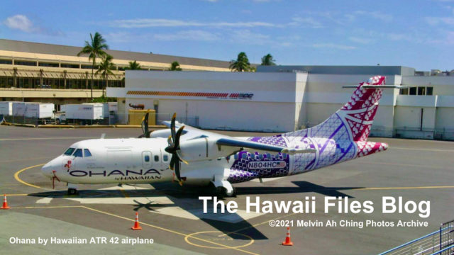 ohana by Hawaiian ATR 42 plane
