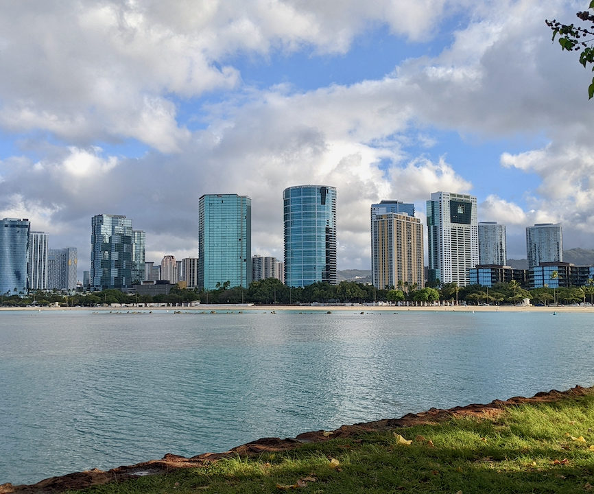 Magic Island Ala Moana - The high rise coastline